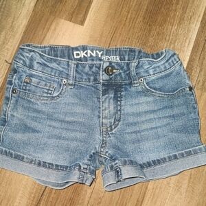 Dkny Kids Denim Hipster Shorts size 6X